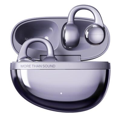 漫步者AuroClip耳夹式耳机蓝牙无线续航通话降噪运动花再2025新款