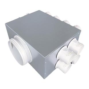 新风系统分风箱静压一分四六八十消音降噪分支器新风机管道配件