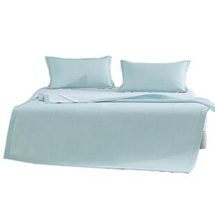 水星家纺提花凉感冰丝凉席二/三件套A类抗菌夏凉席夏天席子床品