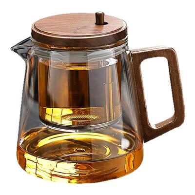 系艺生活办公室玻璃飘逸杯一键茶水分离家用耐高温泡茶壶高端茶具