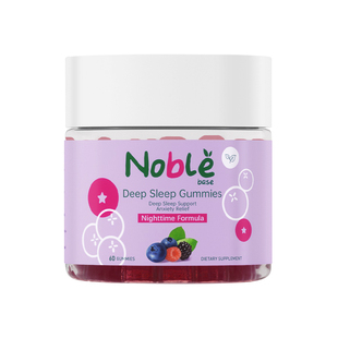 Noblebase美国褪黑素无糖软糖助眠褪黑素6mg维生素b6睡眠正品60粒