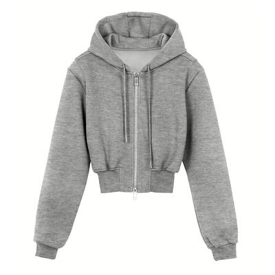 独特绝美短款卫衣收腰外套