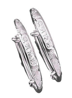 足银999福字聪明伶俐宝宝手镯