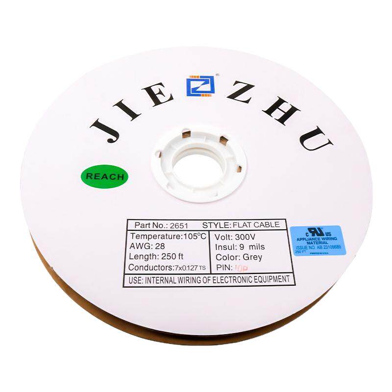 UL2651灰排线LED显示屏排线JTAG线缆1.27间距导体7*0.127厂家直销