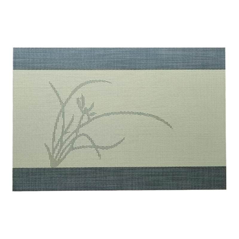 新中式国风兰花餐垫轻奢高级感防水防油隔热四防桌垫中西餐厅专用