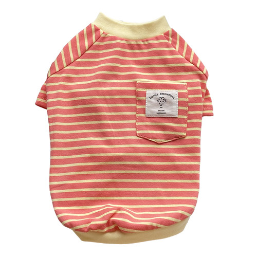 吸吸果冻～韩风宠物衣服秋季泰迪秋装雪纳瑞纯棉居家T恤猫咪薄款