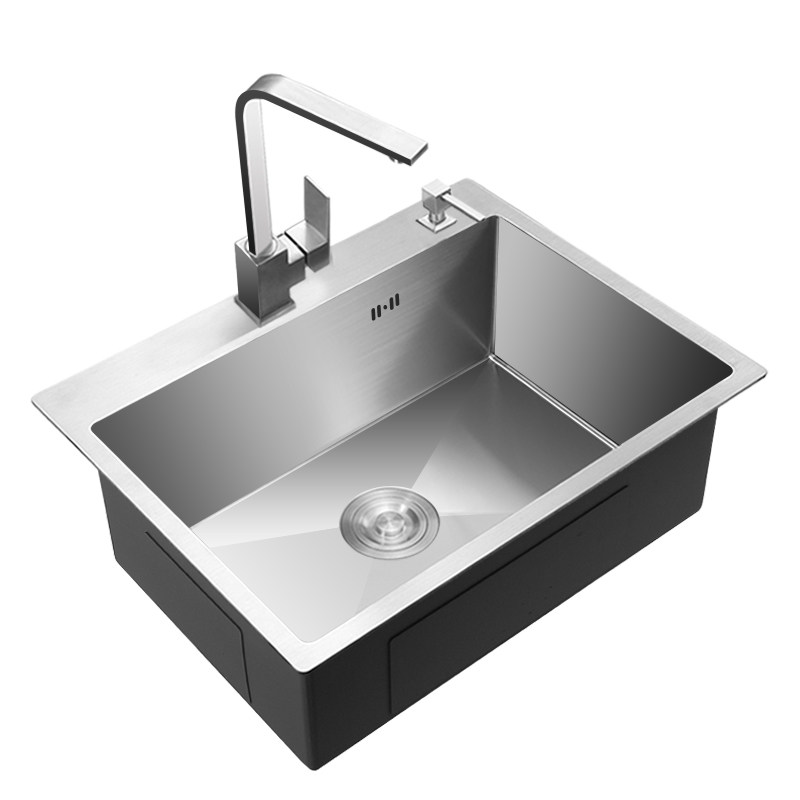 不锈钢家用加厚手工水槽套餐单槽厨房大洗菜盆洗碗池台上盆台下盆