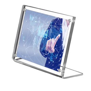 亚克力小卡展示架3寸拍立得照片相框磁铁裱框7寸收纳桌面透明摆台