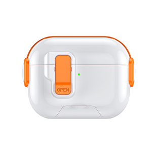 自动弹盖适用苹果耳机airpodspro3三代保护套锁扣式airpods4代耳机壳创意airpods pro2代防开盖支架式保护壳