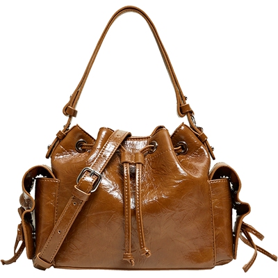 TATA他她女包2026春季商场同款小方包时尚百搭包包水桶包X3535AX6