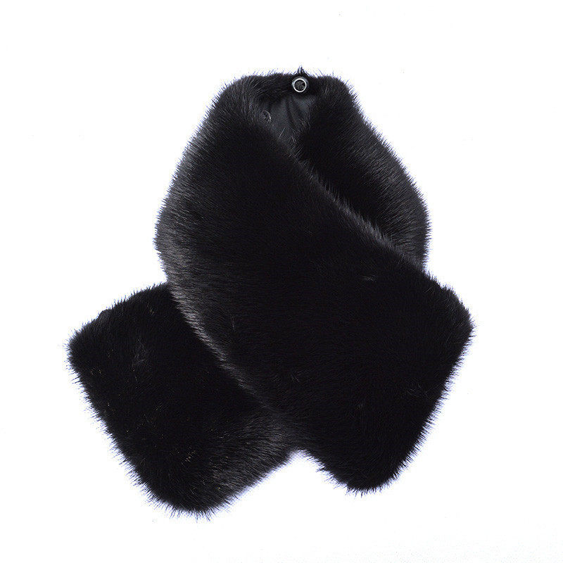 水貂毛领子单卖整皮真毛翻领皮衣保暖毛毛领男女尼克服大衣大方领