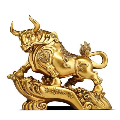 运势如意牛摆件办公室招财开业礼