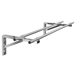 阳台加粗32管304固定式晾衣杆侧墙三角架晾衣架外墙不锈钢晒衣杆