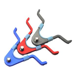 钓鱼竿支架头 加宽鹿角形支架炮台头铝镁合金8个丝通用羊角鹿角头