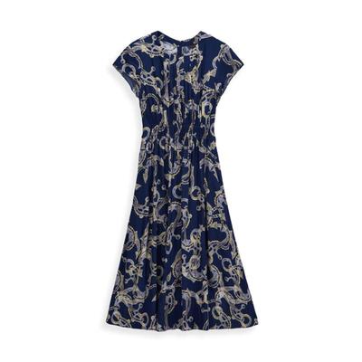 布克兄弟女士摩登印花薄款连衣裙