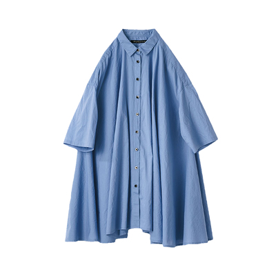 Sunnyclouds女式纯棉落肩衬衫