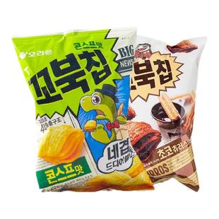 韩国进口食品好丽友乌龟酥原味巧克力味玉米脆点网红膨化零嘴小吃