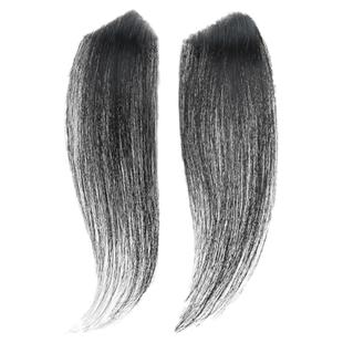 男女通用真人发鬓角补发片假发片男士假刘海发一片式发际线假发贴