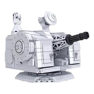 中国积木军事科教军舰近海防空炮万发炮新款电动模型拼装玩具男孩