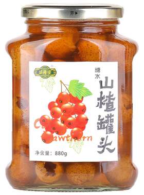 山楂罐头880g配料表干净