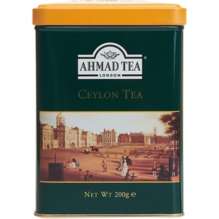 【临期清仓】AHMADTEA英国亚曼锡兰红茶散装叶铁罐自制奶茶进口