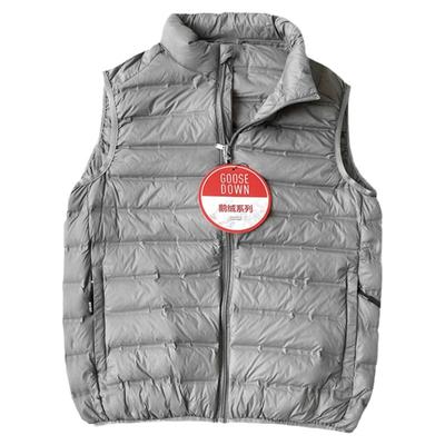 羽绒马甲轻薄蓬松鹅绒马夹背心男
