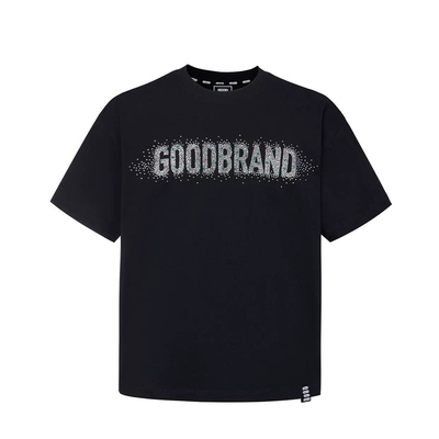 GOODBRANCH 26SS新款满钻月牙标语时尚高级感短袖T恤男女情侣同款