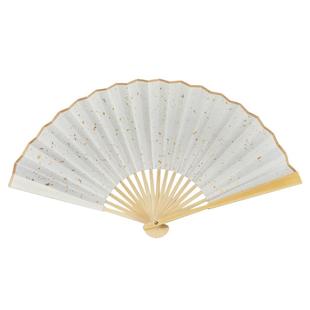 古风折扇中国风宣纸扇子空白夏季书法题字绘画扇洒金扇面diy漆扇