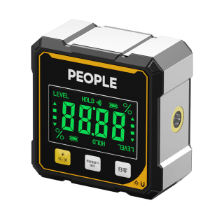 人民电器电子倾角盒高精度激光数显水平仪尺带磁坡度斜率角度测量