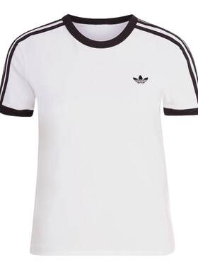 滔搏adidas阿迪达斯三叶草女子3S TEE SLI运动休闲短袖T恤KD3683