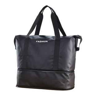 大容量手提旅行包男短途行李包袋女轻便离健身包干湿分出差登机包