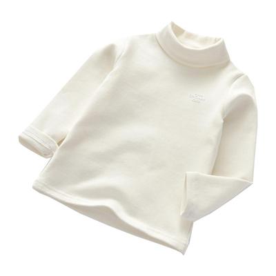 儿童纯棉半高领加厚长袖打底衫