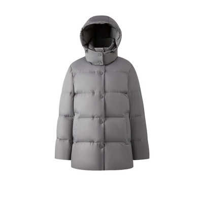 【90%鹅绒】PRICH时尚可拆卸帽子立领保暖云朵羽绒服2025冬新品女