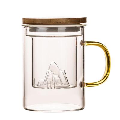 玻璃杯家用高硼硅泡茶过滤水杯