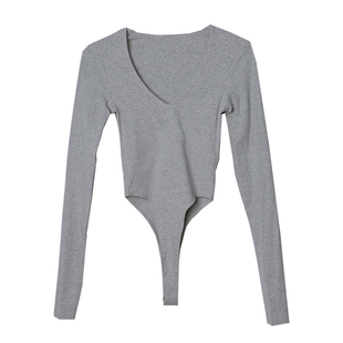 【现货】NINASTUDIO【fits everybody】高衩长袖连体衣bodysuit