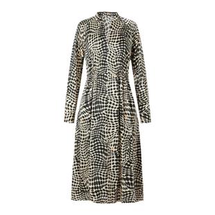 IMM尹默春19MM真丝弹力素绉缎复古波点印花收腰连衣裙女