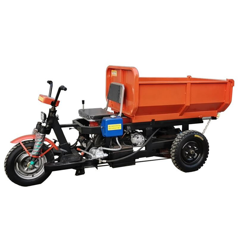 柴油农用三轮车 电启动液压自卸三轮车建筑工程电动三轮车价格
