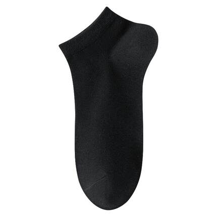 短袜子男士春夏款中筒防臭吸汗透气纯棉男生短筒浅口运动隐形船袜