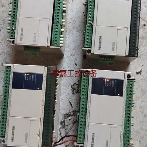 三菱PLC4台型号FX1N40MT底座无固定卡扣请询价