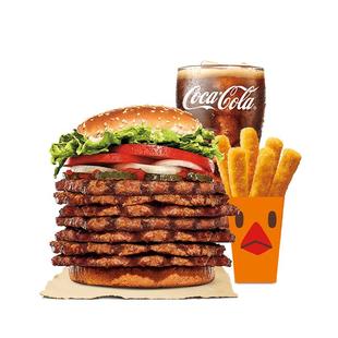 【堂食&外送】汉堡王 七层大皇堡纪念版套餐 单次电子兑换券