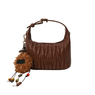 南风Chio2nd 暮光画廊牛皮真皮手提包包女款秋冬褶皱单肩斜挎小包