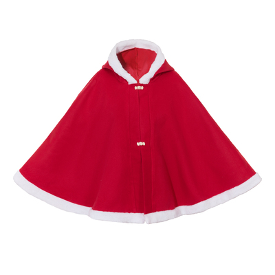 王洪旗短外套毛呢斗篷国风古装女