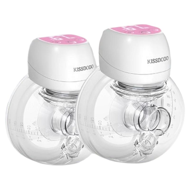 kissbobo免手扶吸奶器电动双边小奶碗全自动静音便携无痛挤奶器X1