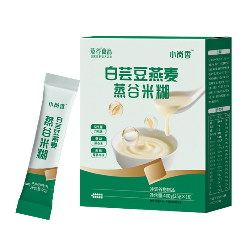 白芸豆燕麦蒸谷米糊益生菌