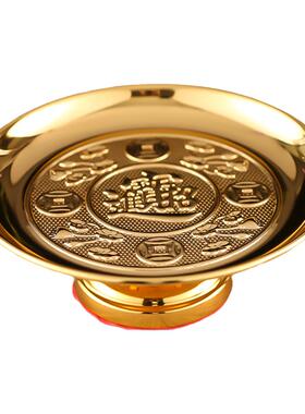 高销量供盘招财进宝莲花果盘