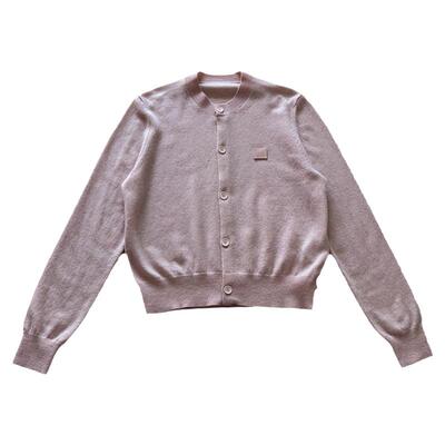 圆领小众修身羊毛纽扣毛衣