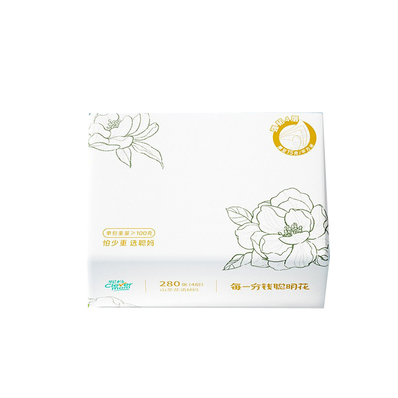 聪妈牛乳保湿可湿水便携式云柔巾