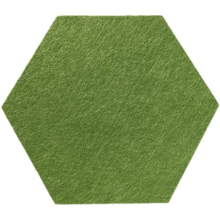 六边形聚酯纤维吸音隔音板带背胶自粘幼儿园环创展示板防撞背景墙