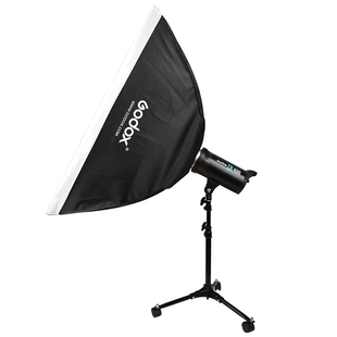 摄影地灯架 20cm/70cm 影室灯支架影棚灯闪光灯小型灯架带滑轮折叠三脚灯架