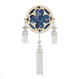 壮锦布艺木制冰箱贴广西特色非遗文创家用装饰磁贴旅行纪念伴手礼